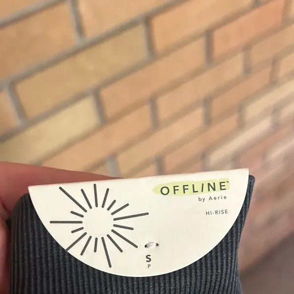 NWT OFFLINE By Aerie Seamless Cable High Waisted Legging 7/8 Size Small - Image 5