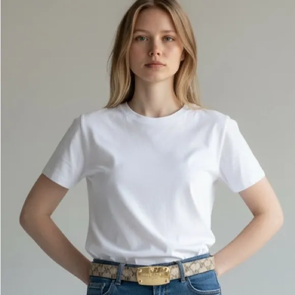 Michael Michael Kors reversible belt with gold buckle ! - Image 3