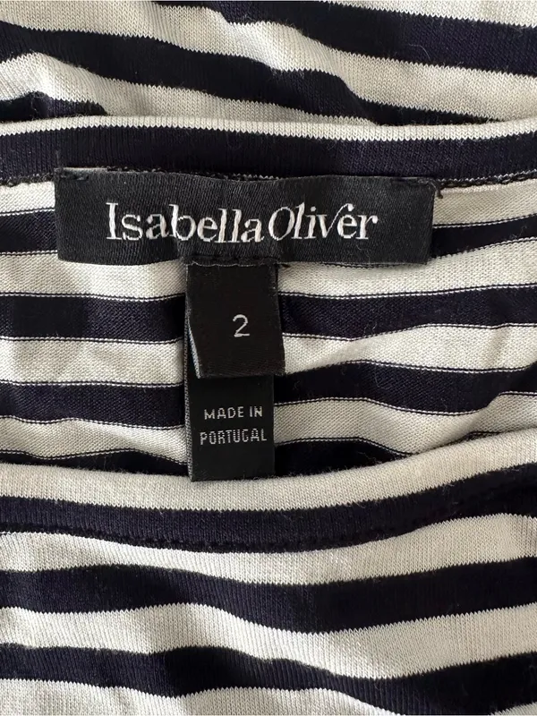 Isabella Oliver Stripe Maternity Dress - Image 4