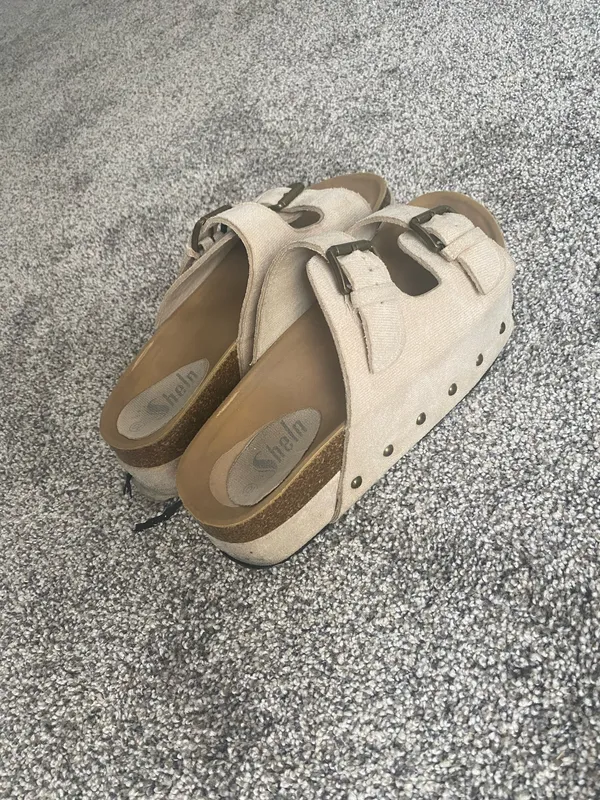 platform sandals Tan Size 9.5 - Image 2