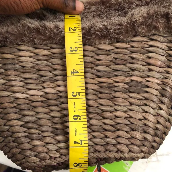 Bath & Body Works 2000s Brown woven wicker basket shoulder hand bag - Image 5