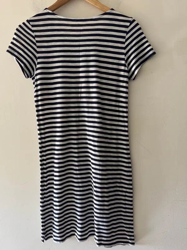 Vineyard Vines Blue and White Stripe‎ T Shirt Dress Pima Cotton Modal - Image 3