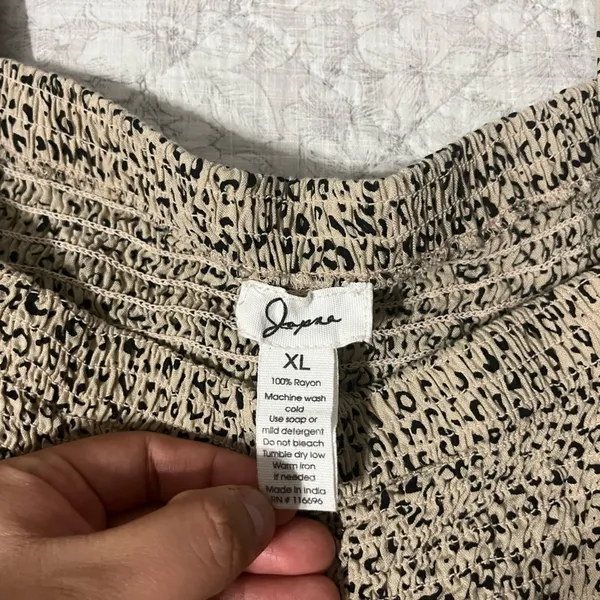 Marshalls Cropped Leopard Print Blouse Top - Image 2