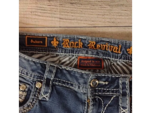 Rock revival sukara mid rise straight jeans 29 - Image 4