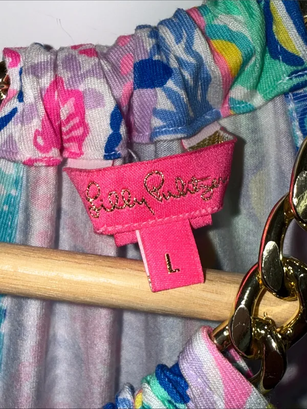 Lilly Pulitzer Multicolor Halter Camisole with Chain Straps - Image 6