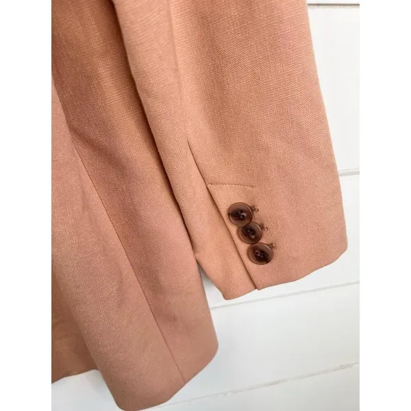 Nordstrom Two Button Notched Lapel Front Pockets Blazer Jacket Sz M Relaxed Fit - Image 7
