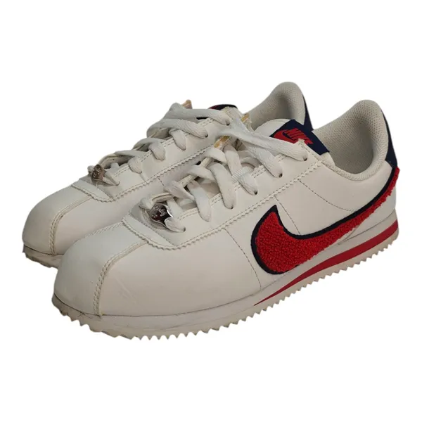 white and blue Nike Cortez sneakers sz 6.5 Y - Image 3