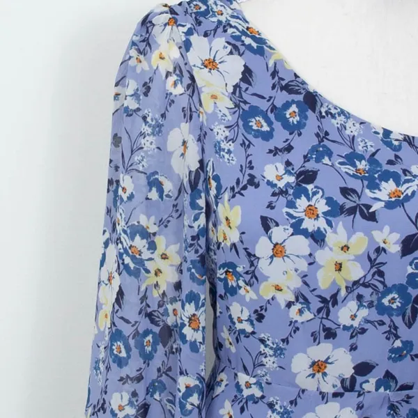 ASTR The‎ Label Floral One Shoulder Ruffle Mini Dress Fairy Womens Size Small - Image 5