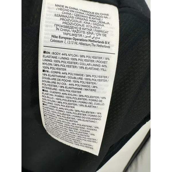 Nike Aerolayer Vest Women Sz S Black Funnel Neck Training Vest Nylon Windbreaker - Image 8