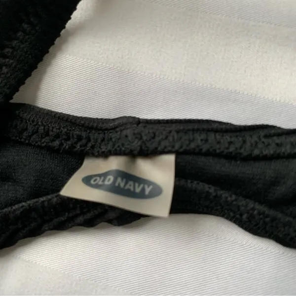 Old Navy Black Ribbed Bikini Top - Image 5