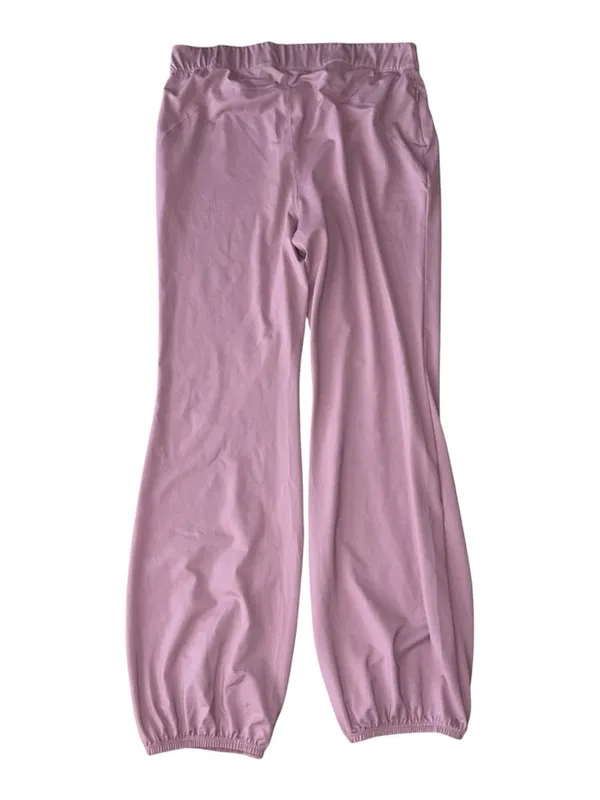 Free People Movement Let's Bounce Bubble Pants Vanilla Fig Mauve Large NWT - Image 4