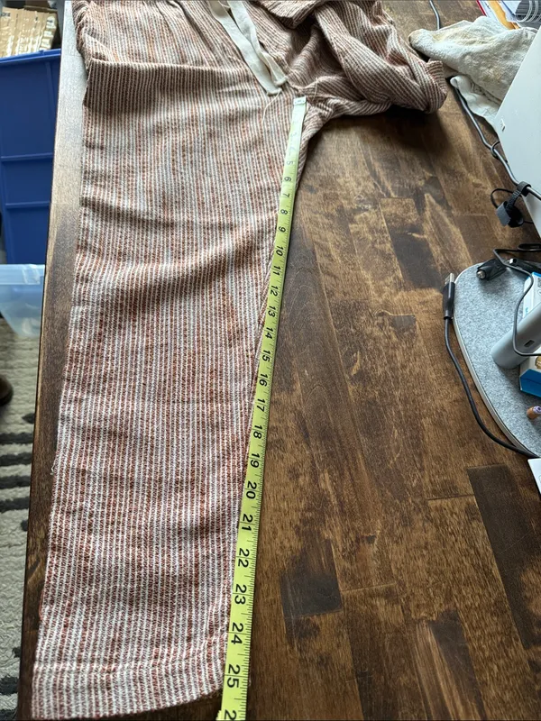FREE PEOPLE Caraway Tapered Striped Cotton Pants Size 4 NWT Boho Coastal Casual - Image 10