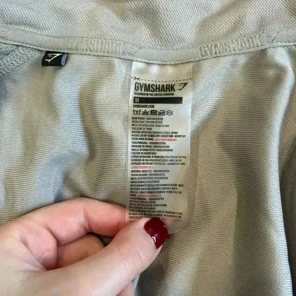 Gymshark Women's Training Zip Up Jacket In Gray Workout Running Light Size M - Image 7
