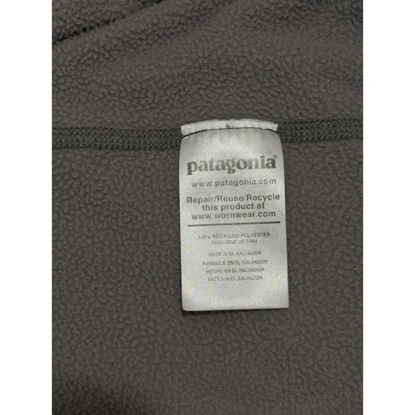 Patagonia Womens Jacket Gray Micro D 1/4 Zip Fleece Pullover Outdoor Medium - Image 11