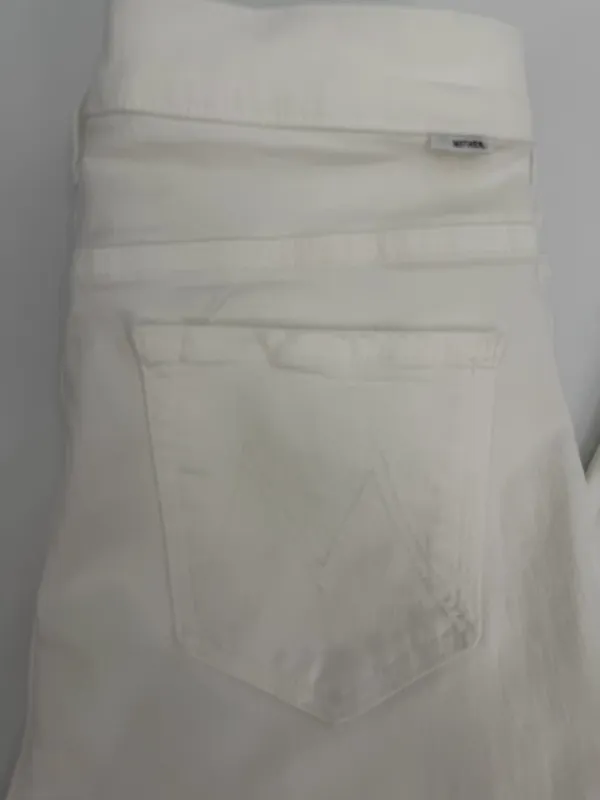Mother Jeans Women’s 29 White Denim the Insider Crop Step Fray 1157-753 26” - Image 4