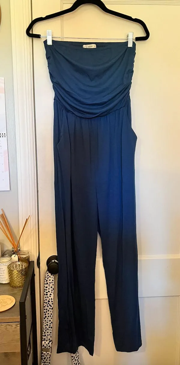 Anthropologie Strapless Jumpsuit - Image 3
