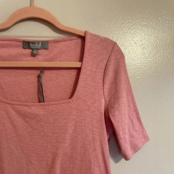 𝅺marled Essentials Prink Short Sleeve Top Size XS - Image 3