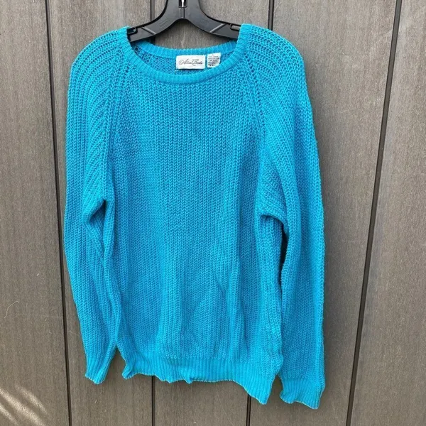 Vintage Allison Brooke‎ Sweater Blue Size L - Image 6