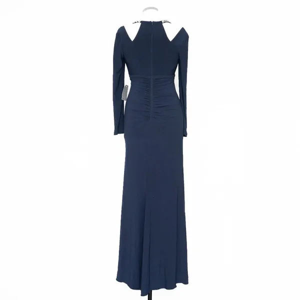Xscape Crystal Trim Long‎ Sleeve Gown - Image 3