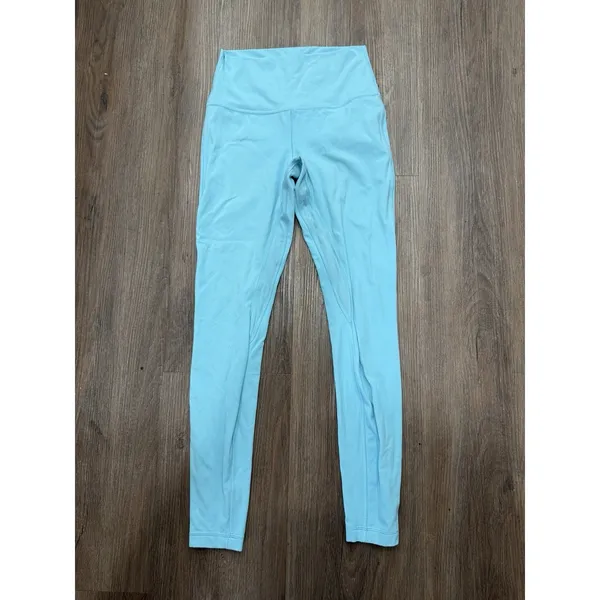 Lululemon Align Pants Womens 6 Blue Nylon‎ Stretch Mid Rise Athleisure Running - Image 2