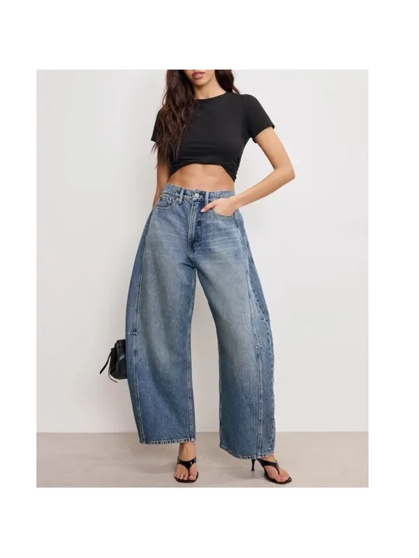 Good American‎ Extreme Barrel Jeans Size 4 27 NWT - Image 8