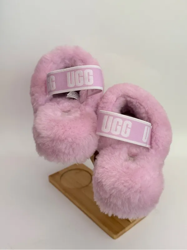 UGG Fluff Yeah Slide Platform Slippers Nightfall Lilac Purple Size 9 EUC - Image 4