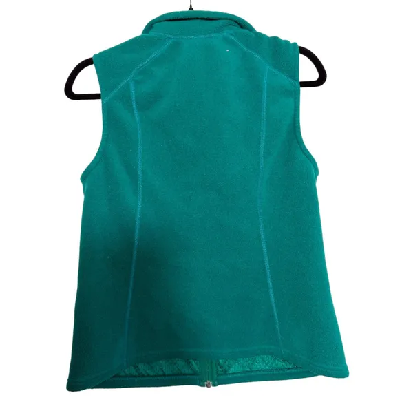 Patagonia Synchilla Green Fleece Zip Vest Women's Size Medium - Image 2