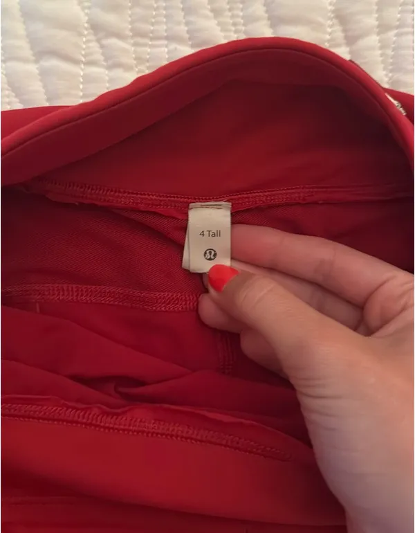 Lululemon Red Shorts Speed Up 4’ - Image 2
