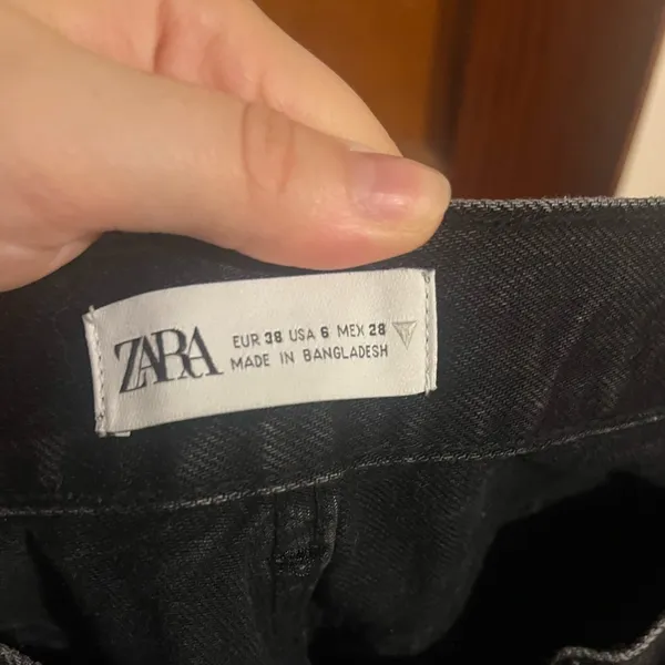 Zara Women's Black Straight/wide leg jeans - Image 4
