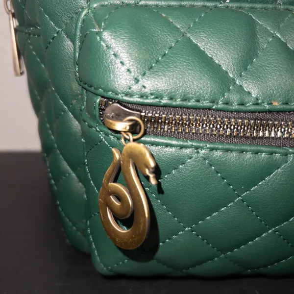 Harry Potter Green Sytherin Quilted Mini Backpack - Image 2