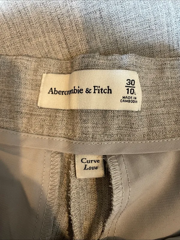 ABERCROMBIE & FITCH Curve Love A&F Sloane Tailored Wide Leg Pant Size 30 | 10L - Image 10