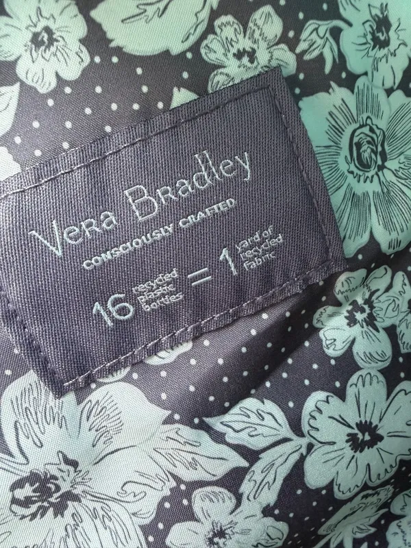 Vera Bradley Reactive Heathered Teal Reef Blue Sling Backpack - Image 12