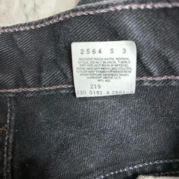 Vintage Levi’s 550 Relaxed fit Tapered Leg Black Denim Jeans Y2K 100% Cotton - Image 4