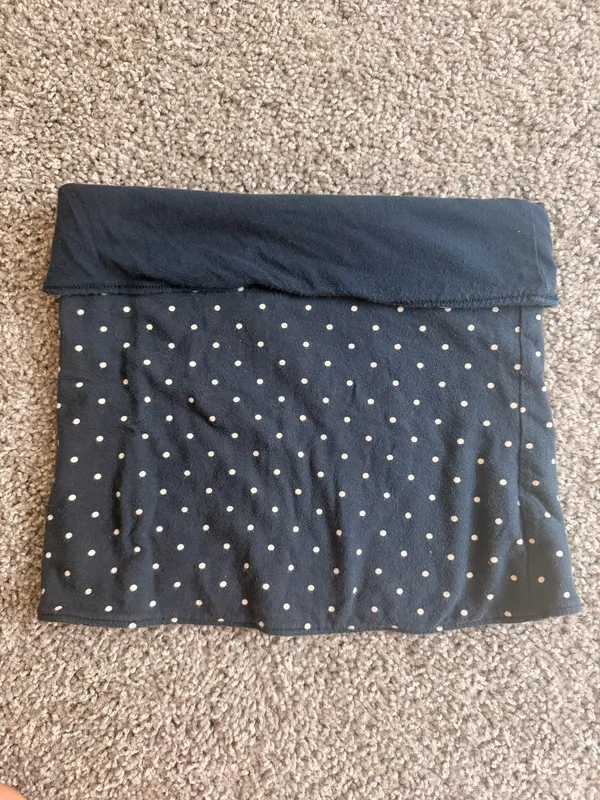 Hollister Taylor Reversible Tube Top Navy Polka Dots - Image 2