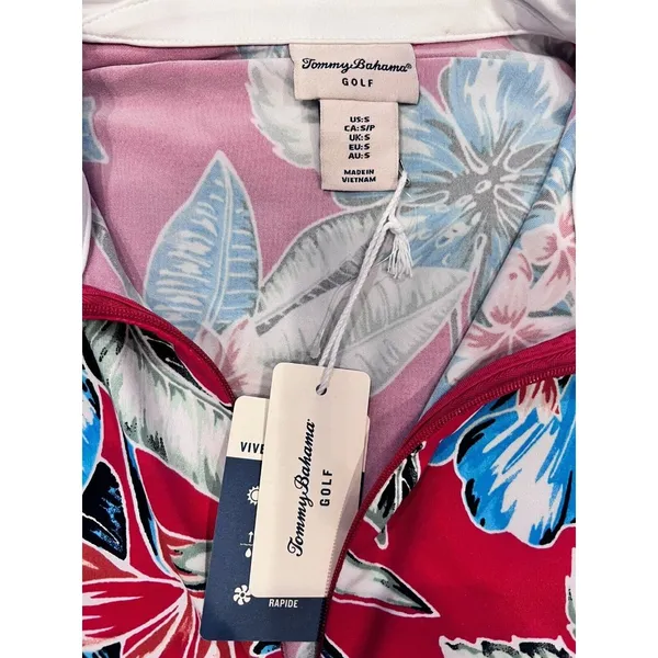 NWT Women's TOMMY BAHAMA Sleeveless Golf/Tennis Shirt -Size‎ Small MSRP: $110 - Image 2