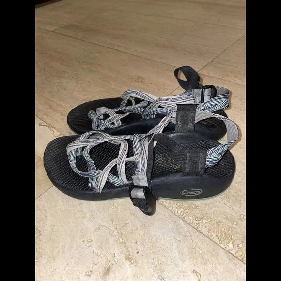 Chacos Vibram Purple Green Outdoor Strappy‎ Sandals Women’s Sz 8 - Image 3