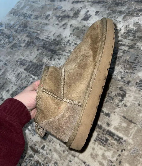 UGG Olive Classic Ultra Mini Boots Size 6 US $150 - Image 3