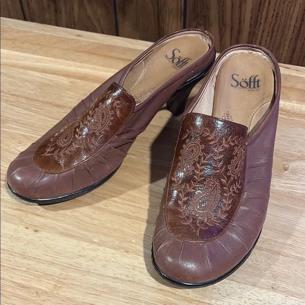 Sofft‎ Women's Brown Leather Slip - Image 2