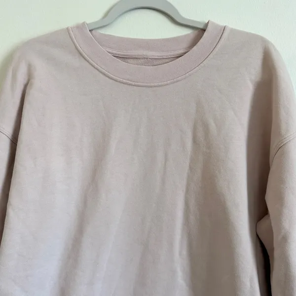 Lululemon Perfectly Oversized Crew Neck Sweater Size 8 / Medium Pink - Image 3