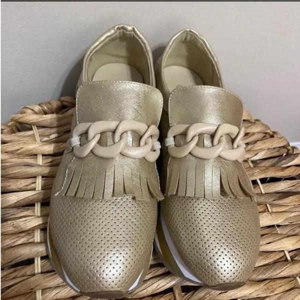 “Bess” Coconuts by Matisse Stylish metallic Sneakers! - Image 6