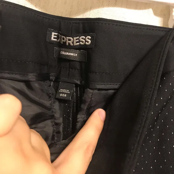 Express columnist black polka dot dress pants - Image 9