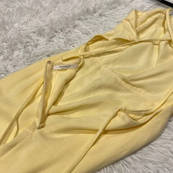 Peppermayo Indi Maxi Dress in Butter Yellow Size 0 - Image 7
