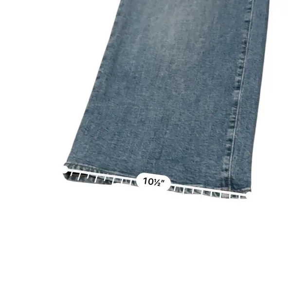 Madewell Wide Leg Crop Jeans Womens 26 Blue High Rise Patch Pocket Denim - Image 11