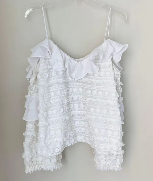 Alexis Damini Cold Shoulder Embroidered Top - Image 2