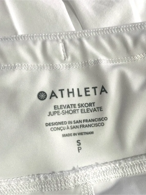 Athleta White Elevate Pleated Skort Small - Image 4