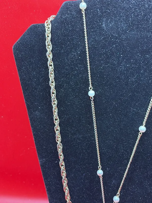 Fashion Jewelry Layered Teardrop Pendant Necklace - Image 6