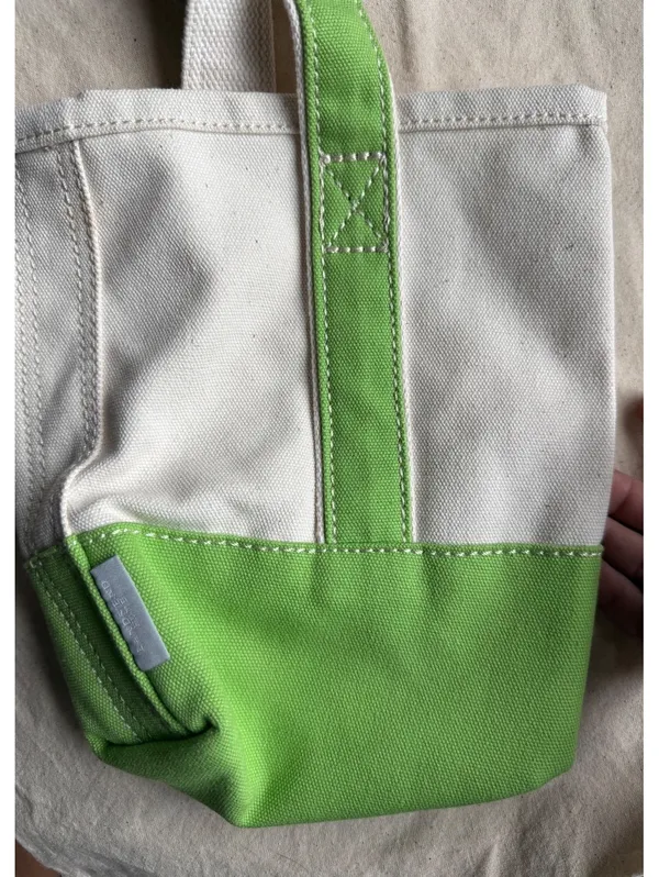 Lands' End Canvas Tote Bag with Green Accent - Image 4
