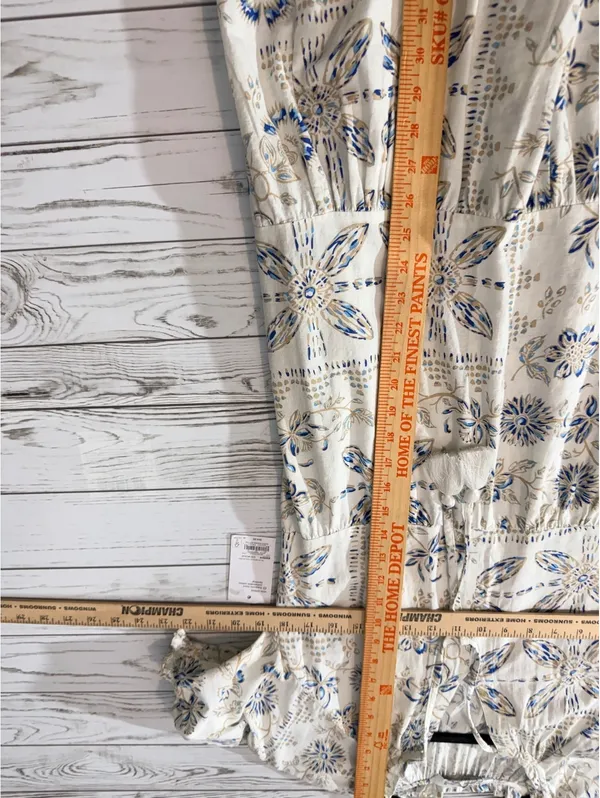 Sonoma Goods For Life Floral Cotton Blend Tiered Tassel Mini Dress M NWT - Image 11