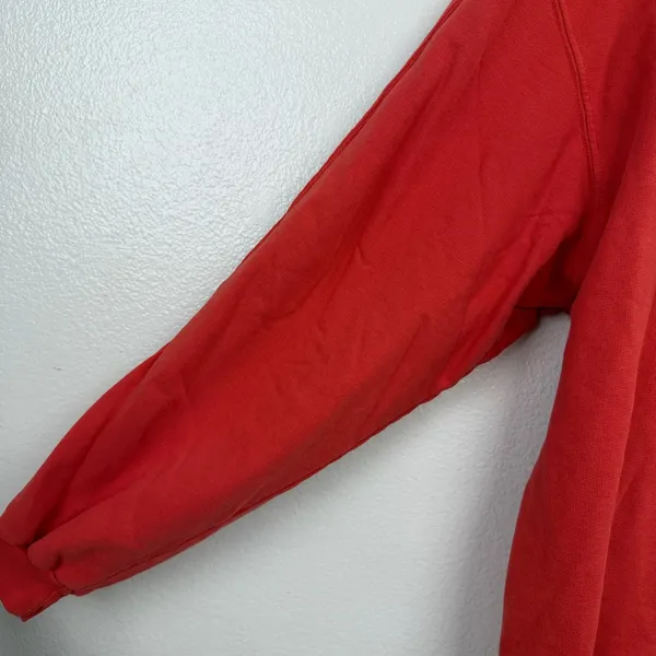 People of Leisure Sweatshirt Womens Small Red Bad News Babes Graphic Crew Neck - Image 5