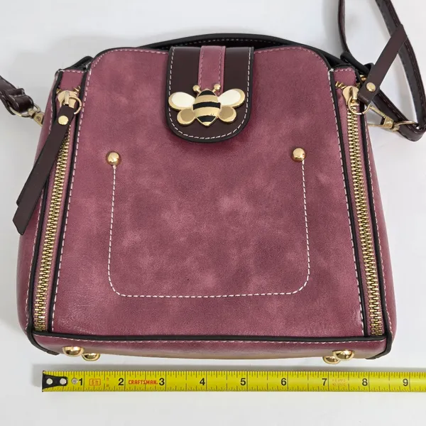 Chic Bumblebee Faux‎ Leather Handbag / Crossbody - Image 10